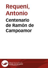 Centenario de Ramón de Campoamor