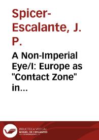 A Non-Imperial Eye/I: Europe as 'Contact Zone' in Eugenio Cambaceres's Música sentimental