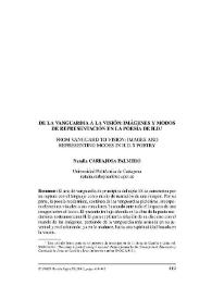 De la vanguardia a la visión: imágenes y modos de representación en la poesía de H. D. = From vanguard to vision: images and representing modes in...