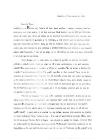 Carta de Juan Marsé a Francisco Rabal. Calafell, 28 de marzo de 1994