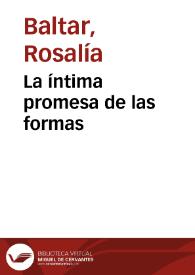 La íntima promesa de las formas