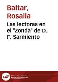 Las lectoras en el 'Zonda' de D. F. Sarmiento