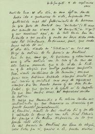 Carta de Emilio Gutiérrez Caba a Francisco Rabal. 5 de septiembre de 1991