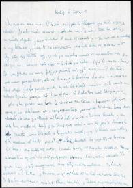 Carta de Asunción Balaguer a Francisco Rabal. Madrid, 6-7 de mayo de 1959
