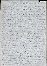 Carta de Francisco Rabal a su familia. México, 22 de febrero de 1959