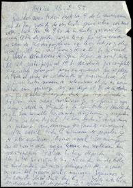 Carta de Francisco Rabal a su familia. México, 13 de febrero de 1959