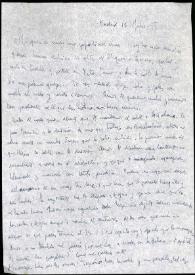 Carta de Asunción Balaguer a Francisco Rabal. Madrid, 17 de julio de 1958