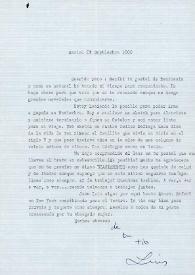 Carta de Luis Buñuel a Francisco Rabal. México, 21 de septiembre de 1960