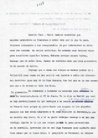 Carta de Luis Buñuel a Francisco Rabal. París, 25 de abril de 1968