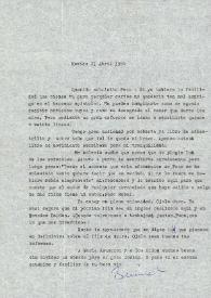 Carta de Luis Buñuel a Francisco Rabal. México, 21 de abril de 1964