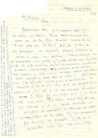 Carta de Carmen Laforet a Francisco Rabal y Asunción Balaguer. Madrid, 6 de febrero de 1975