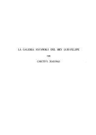 La Galería Española del Rey Luis-Felipe