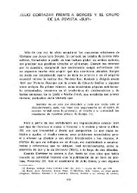 Julio Cortázar frente a Borges y el grupo de la revista 'Sur'