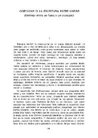 Cortázar o la escritura entre líneas : (diálogo entre un fama y un cronopio)