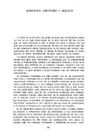 Cortázar : erotismo y alegría