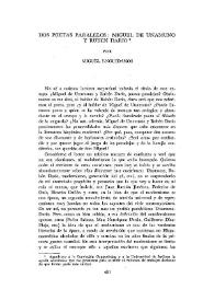 Dos poetas pararelos: Miguel de Unamuno y Rubén Darío