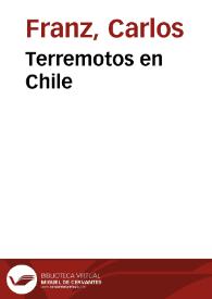 Terremotos en Chile