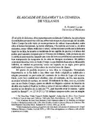'El alcalde de Zalamea' y la comedia de villanos