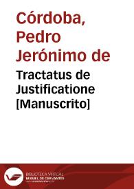 Tractatus de Justificatione  [Manuscrito]