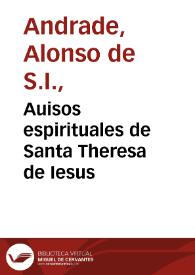 Auisos espirituales de Santa Theresa de Iesus