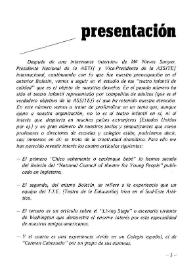 Boletín Iberoamericano de Teatro para la Infancia y la Juventud, núm. 8 (enero-abril 1977). Presentación