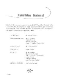 Boletín Iberoamericano de Teatro para la Infancia y la Juventud, núm. 17 (abril-junio 1980). Reunión de la Asamblea Nacional