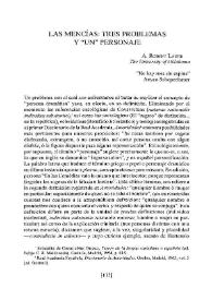 Las Mencías: tres problemas y 'un' personaje