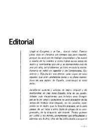 Boletín Iberoamericano de Teatro para la Infancia y la Juventud, núm. 25 (abril-junio 1982). Editorial