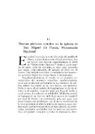 Nuevas pinturas murales en la iglesia de San Miguel de Foces, Monumento Nacional