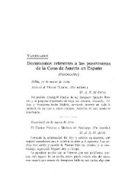 Documentos referentes a las postrimerías de la Casa de Austria en España [1700]