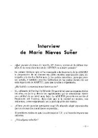 Interview de María Nieves Suñer