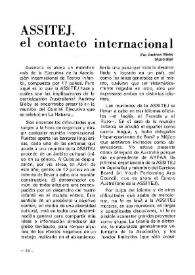 ASSITEJ. El contacto internacional