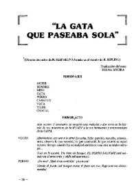 'La gata que paseaba sola'