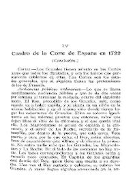 Cuadro de la Corte de España en 1722. (Conclusión)