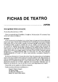Boletín Iberoamericano de Teatro para la Infancia y la Juventud, núm. 43 (octubre-diciembre 1988). Fichas de teatro