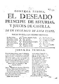 El deseado principe de Asturias, y Jueces de Castilla