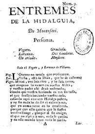 Entremes de la hidalguia