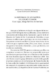 'La República de los Sueños', del Grupo Clamor