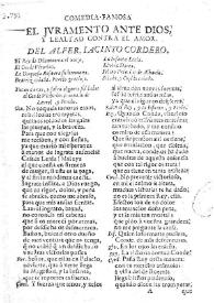 El juramento ante Dios, y lealtad contra el amor