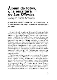 Álbum de fotos, o la escritura de 'Las Ollerías'