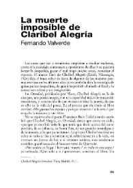 La muerte imposible de Claribel Alegría [Reseña]