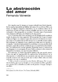 La abstracción del amor [Reseña]