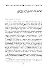 Yolanda Oreamuno : El estigma del escritor