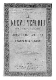 El nuevo Tenorio : leyenda dramática en 7 actos, en prosa y verso