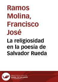 La religiosidad en la poesía de Salvador Rueda