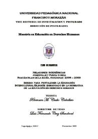 Insumo para fortalecer la educación intercultural bilingüe enmarcado en la normativa de la educación en Derechos Humanos