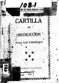 Cartilla de instrucción para los unionistas