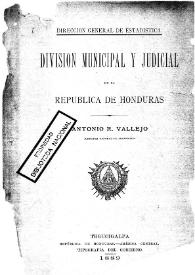División municipal y judicial de la República de Honduras