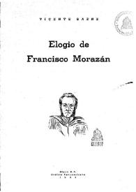 Elogio de Francisco Morazán