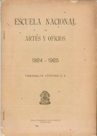 Escuela Nacional de Artes y Oficios 1924-1925